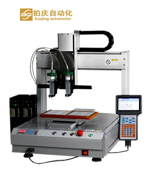 雙頭針筒式單工位自動(dòng)點(diǎn)膠機(jī)